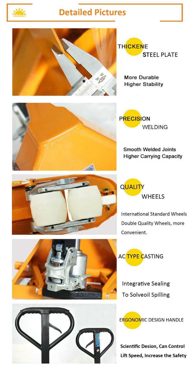 China Manufacturer Material Handling Tools 1t Short Pallet Manual Hydraulic Hand Pallet Truck