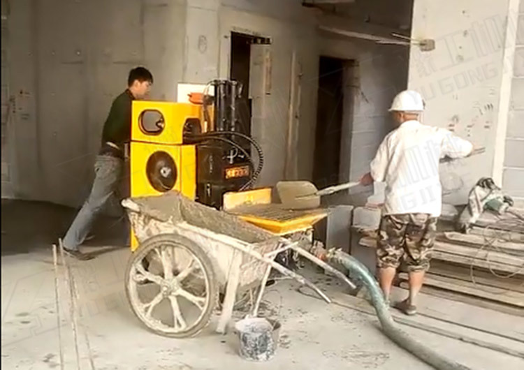 Secondary Structure Column Pump Mini Concrete Pump