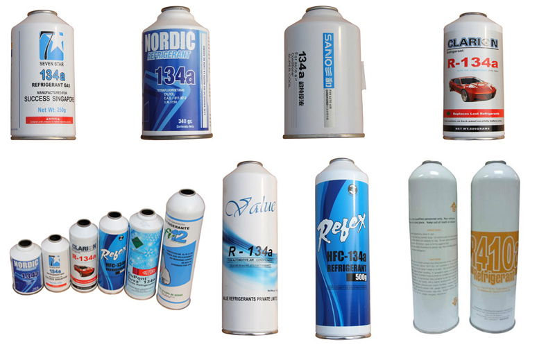 1L Small Can Refrigerant Gas R134A for European Market