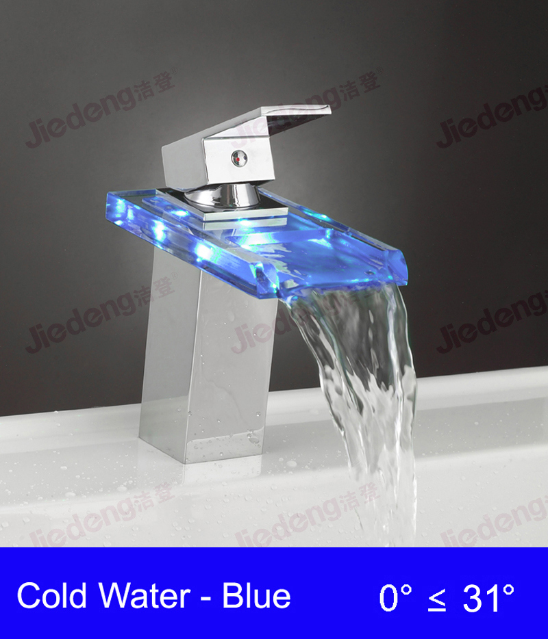 Brass Waterfall Tap with LED (YQ-A7)