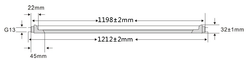 DC12V Low Voltage LED Linear T8 LED Batten Tube Light