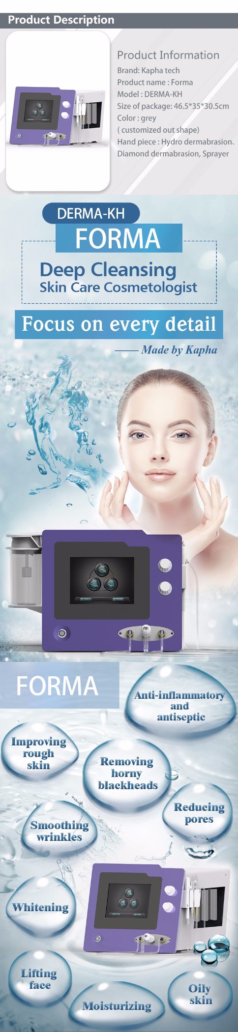 portable Skin Care Machine for Face Lifting Beauty Skin Whitening
