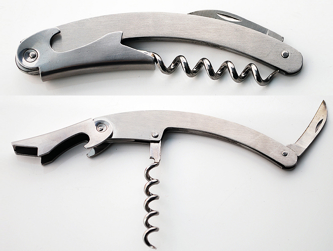 Promotional Gift Corkscrew with Laser Logo (op-009) , Custom Wine Opener