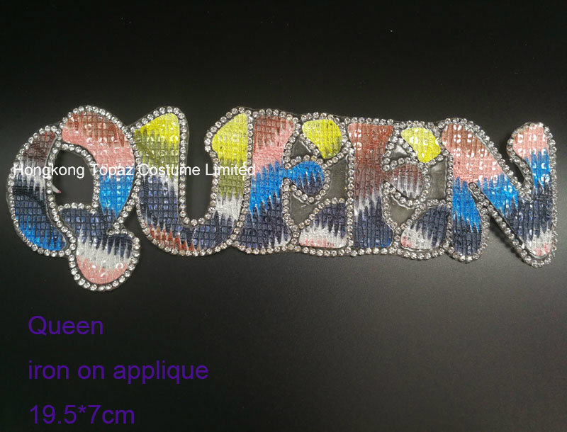 New Custom Design Hotfix Rhinestone Applique Iron on Transfer Motif (HF-YEBO)