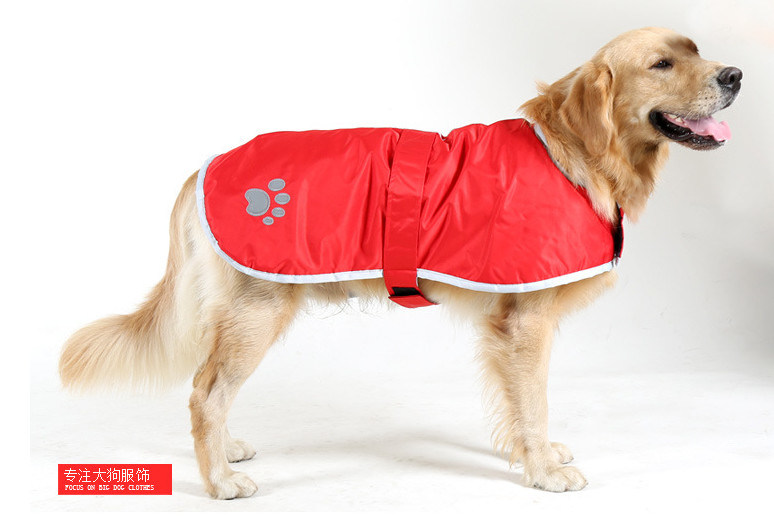 Reflective Waterproof Nylon Coat Pet Clothes Outdoor Dog Raincoat
