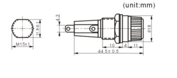 Heavy Duty Inline Cartridge Fuse Holder