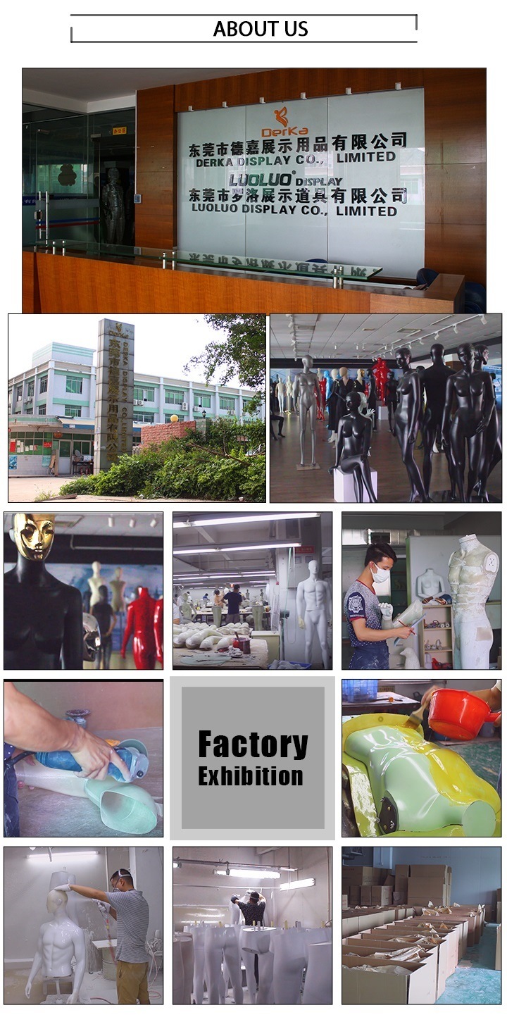 Customized Bright Red FRP Male Window Mannequin Display Models