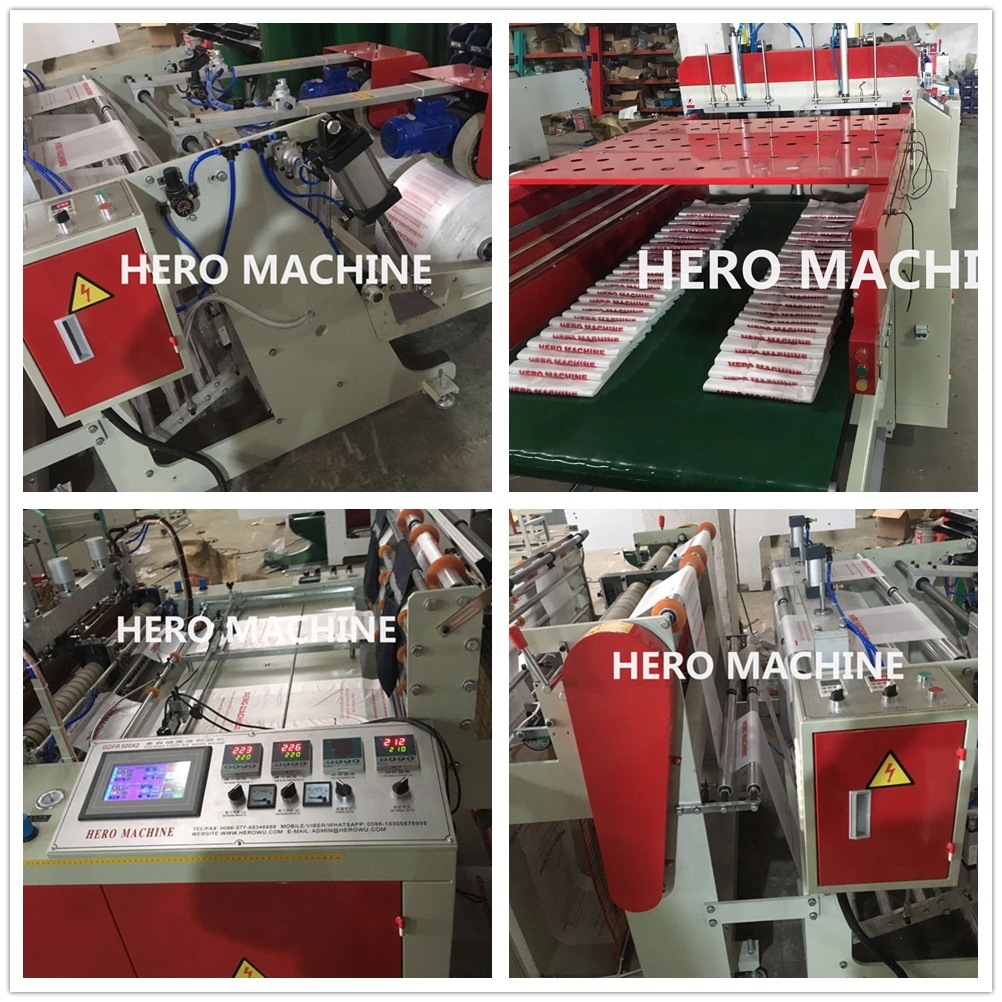Hero Brand Full Automatic Non-Woven Zipper Bag Machine Price (WFB-D)