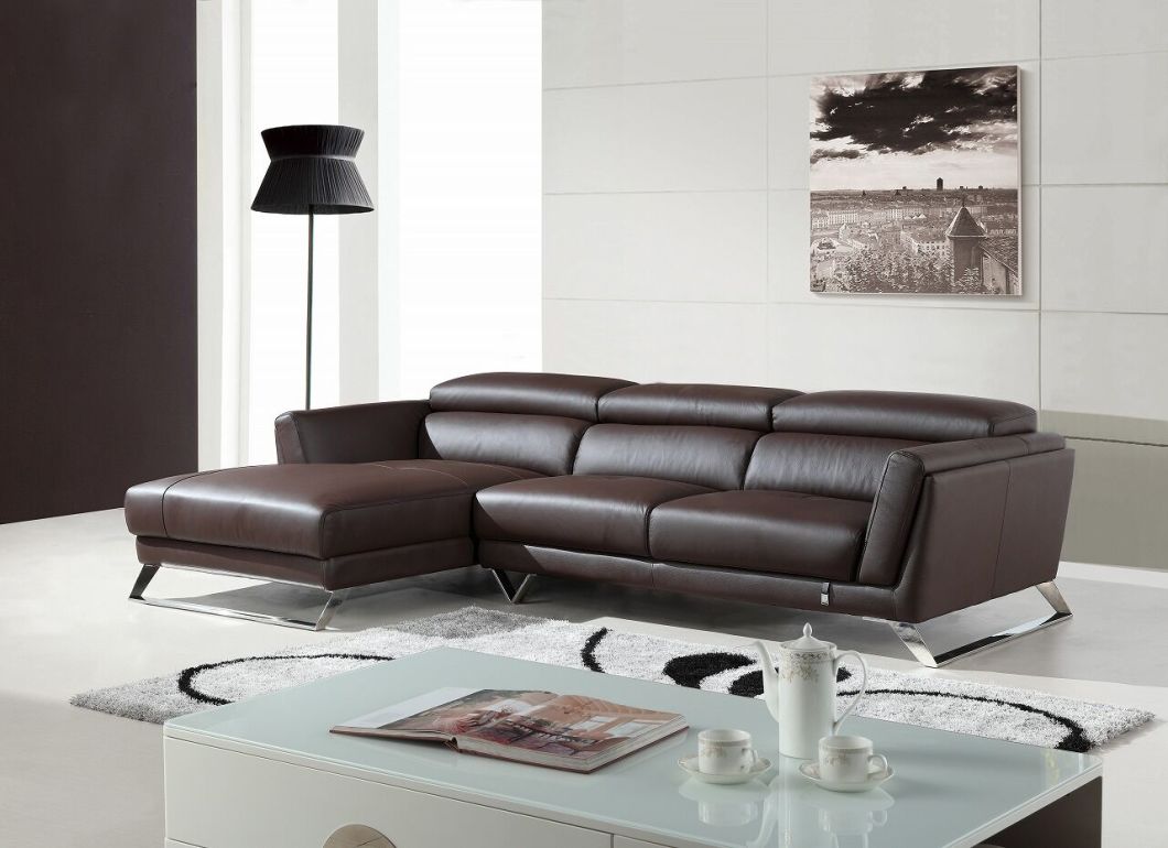 Living Room Sofa with Leather Sectional Sofa Corner Sofa for Modern Sofa Sbl-9214