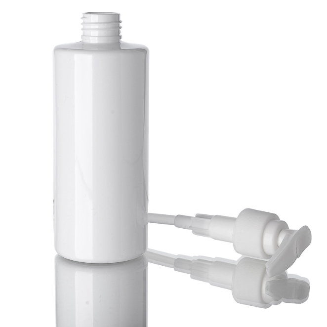 Pet Plastic Round Shoulder Cosmetic Packaging Pump Bottle