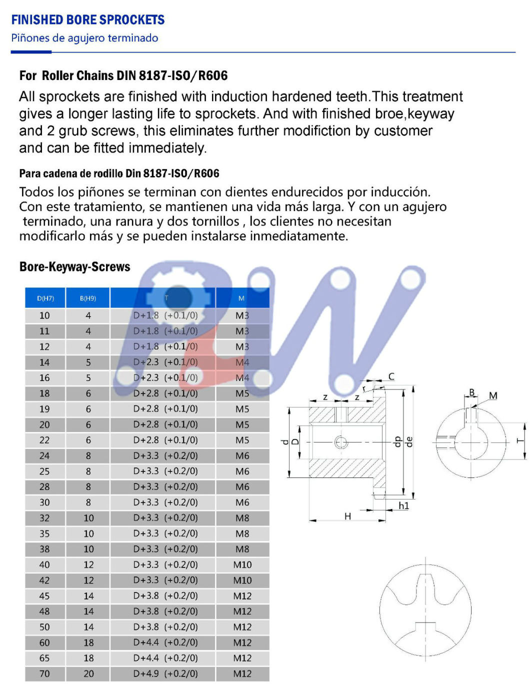 High Hardness Heat Treatment Sprocket