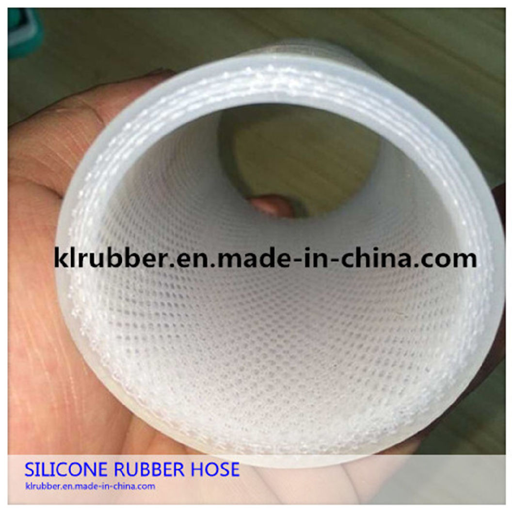 Food Grade Platinum Cured Transparent Polyester Braided Silicone Rubber Hose