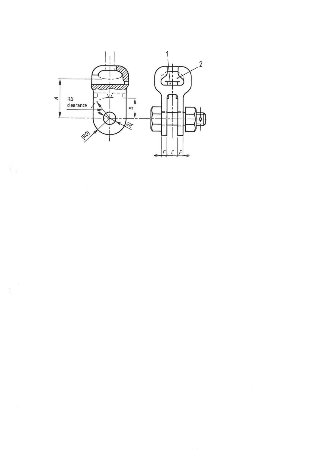 Socket Clevis for Power Line Fitting/Line Accessory (70KN)