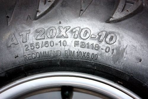 20X10- 10 Inch Rear Wheel Rim + Tyre Tire 150cc 250cc Quad Dirt Bike ATV Buggy