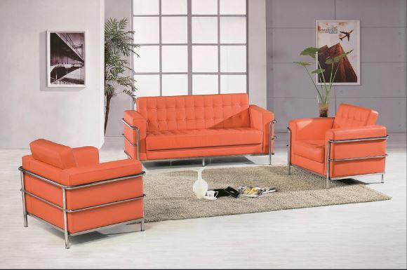 Office Sofa PU Leather Sofa (FECE369)