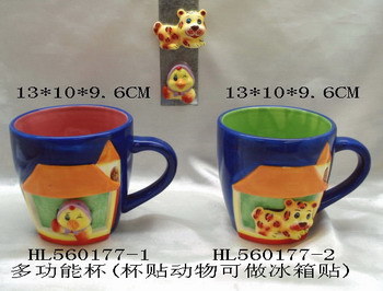 Promotional Cute Designs 3D Cartoon Animal Ceramic Mug