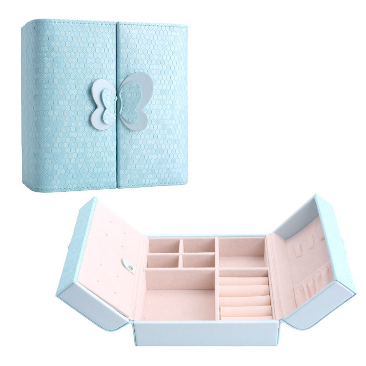 Fashion Jewelry Leather Storage Box Accessories Collection Cosmetic Case