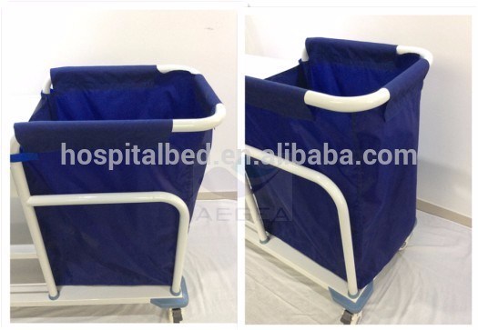 AG-Ss017b ISO Ce Approved Cheap Stainless Steel Hospital Laundry Trolley