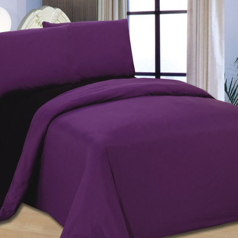 Luxury Queen Size 100% Cotton Hotel Plain Dyed Comforter Cover