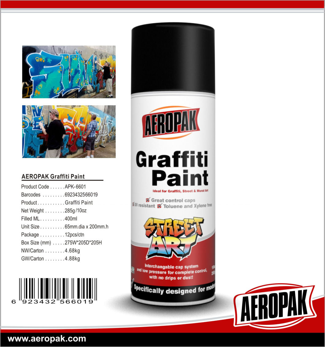 Wholesale Fast Dry Colorful Acrylic Graffiti Spray Paint