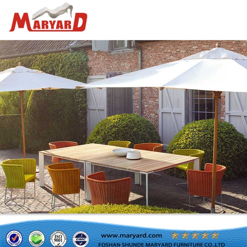 Hot Sale Patio Rope Outdoor Dining Furniture Garden 8 Seaters Factory Sofa Set