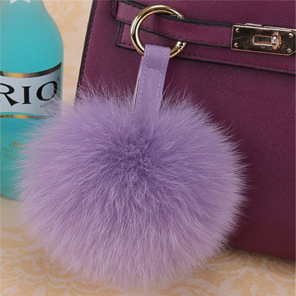 Elegant Fancy Fox Fur POM POM for Car Pendant