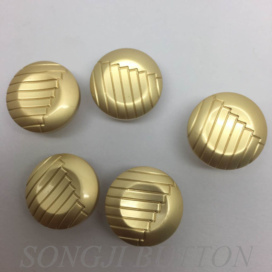 Fashion Metal Zinc Alloy Sewing Shank Button for Coat