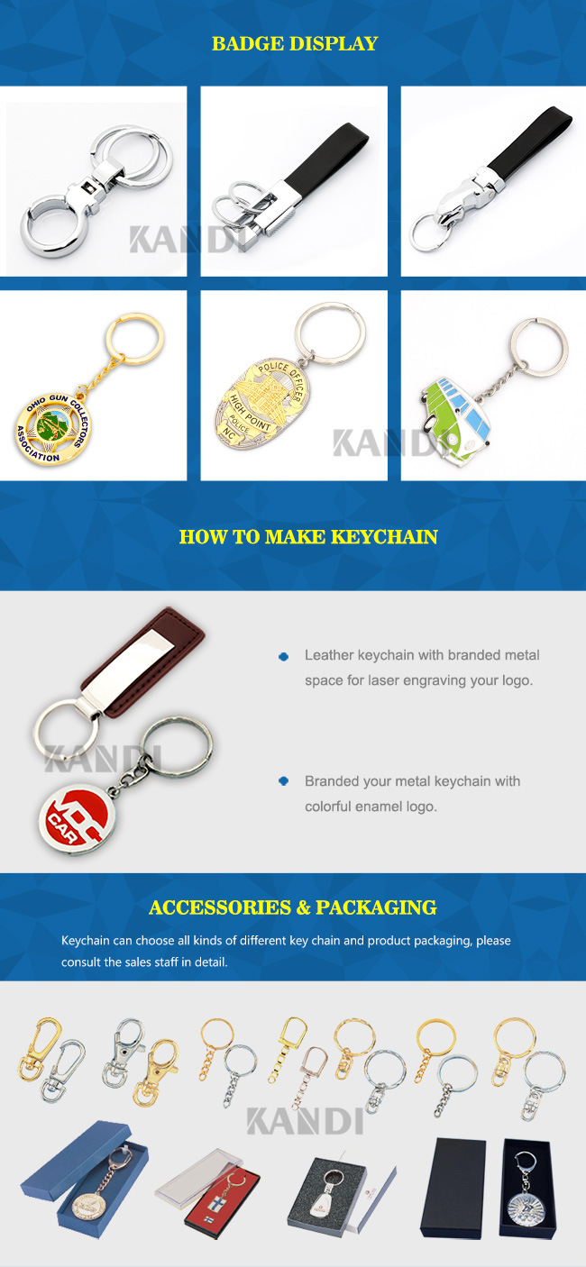 Custom Wholesale Promotion Design Logo Fashion Silicone Metal Keyring Soft PVC Leather Shoe Horn Keychain Plastic Rubber LED Car Key Ring for Promotional Gift