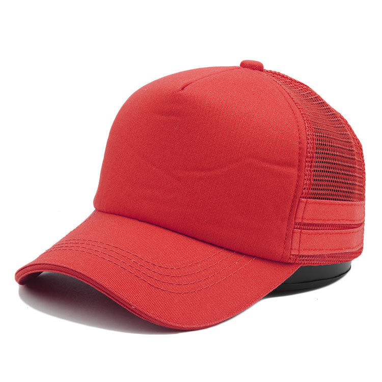 Fashion Foam and Mesh Trucker Cap Red Net Hat