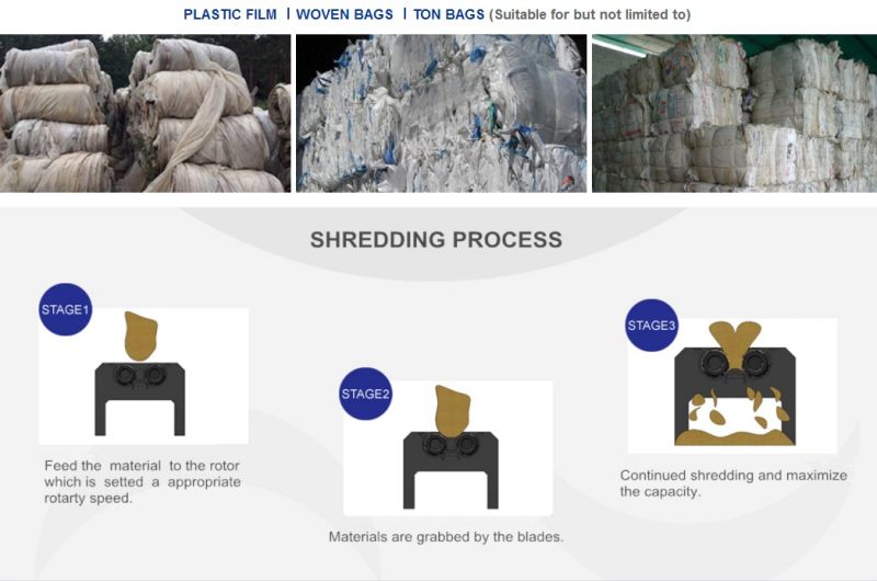 Film Shredder/Paper Shredder/Plastic Crusher of Recycling Machine/ Swtf3080