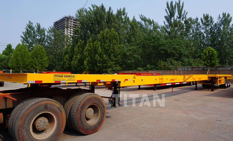 3 Three Axle 20 Feet /40 Foot BPW Axles Semi Trailer Fence Flat Bed Manufacturers Extendable Container Trailer/Flatbed Truck Semi Trailer with Side Walls