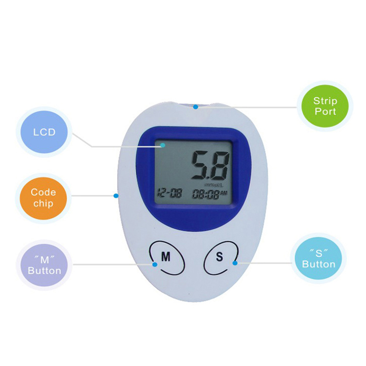5 Seconds Result! Blood Glucose Monitor/ Blood Glucose Analyzer Price Mslbg101