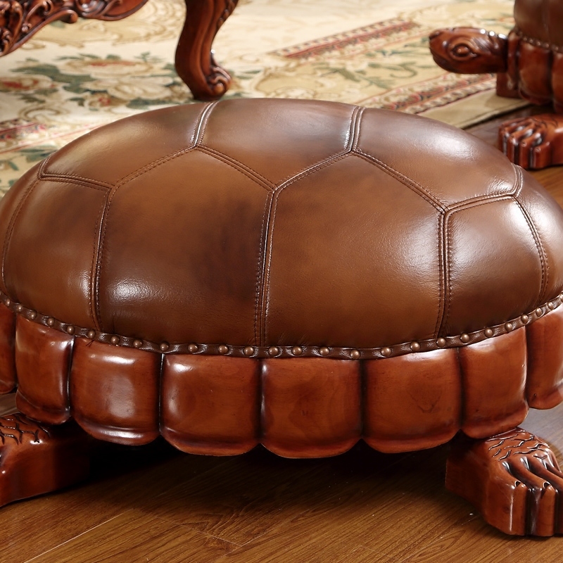 Classic Leather Ottoman for Home Furniture (83)