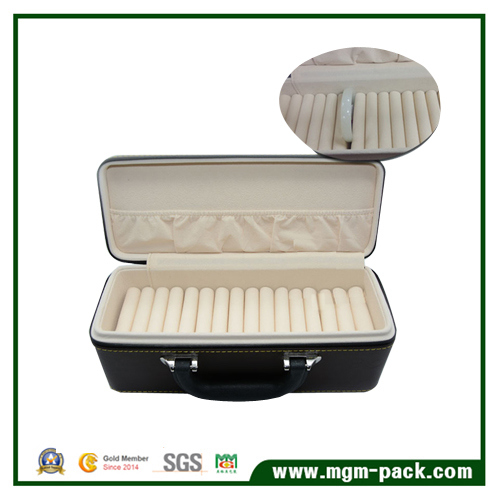 Hight Quality Leather Jewelry Storage Box with Purtable