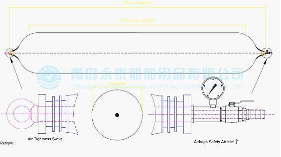 Ship Launching Marine Airbag for Boat, LPG Vessel