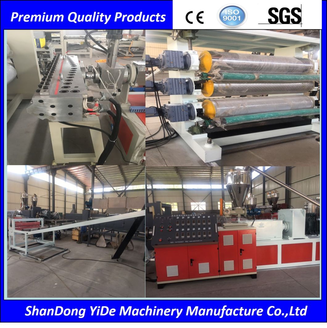 PVC Doube Mixed Color Reel Mats Plastic Extruder Prodution Line