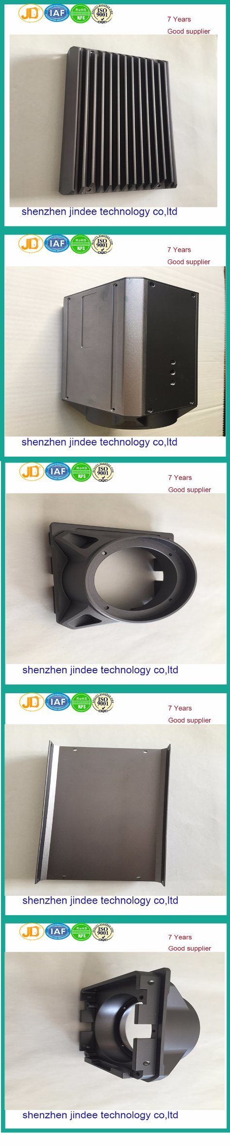 Professional Anodized CNC Aluminum Turning Casting Machining Parts for Projector