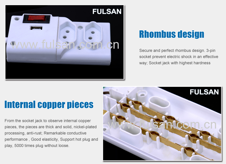 Individual Switch USB Power Strip