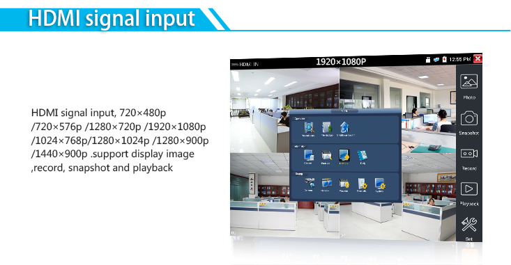 Combined IP Camera CCTV Test Equipment for IP Camera Testing