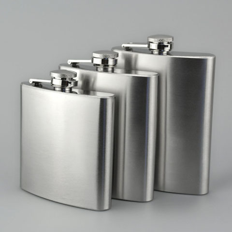 1 Oz-18 Oz Stainless Steel Pocket Liquor Hip Flask