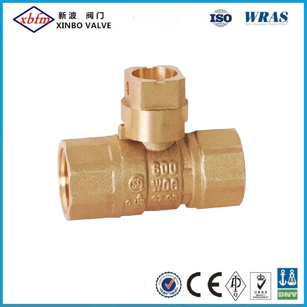 Femalex Female Brass Gas Ball Valve with Square Head