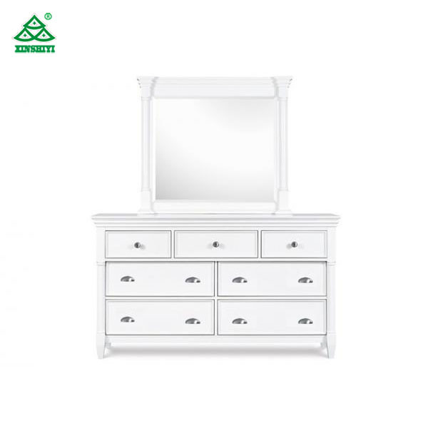 White Solid Wooden Hotel Bedroom Furniture Sets Customized for Children