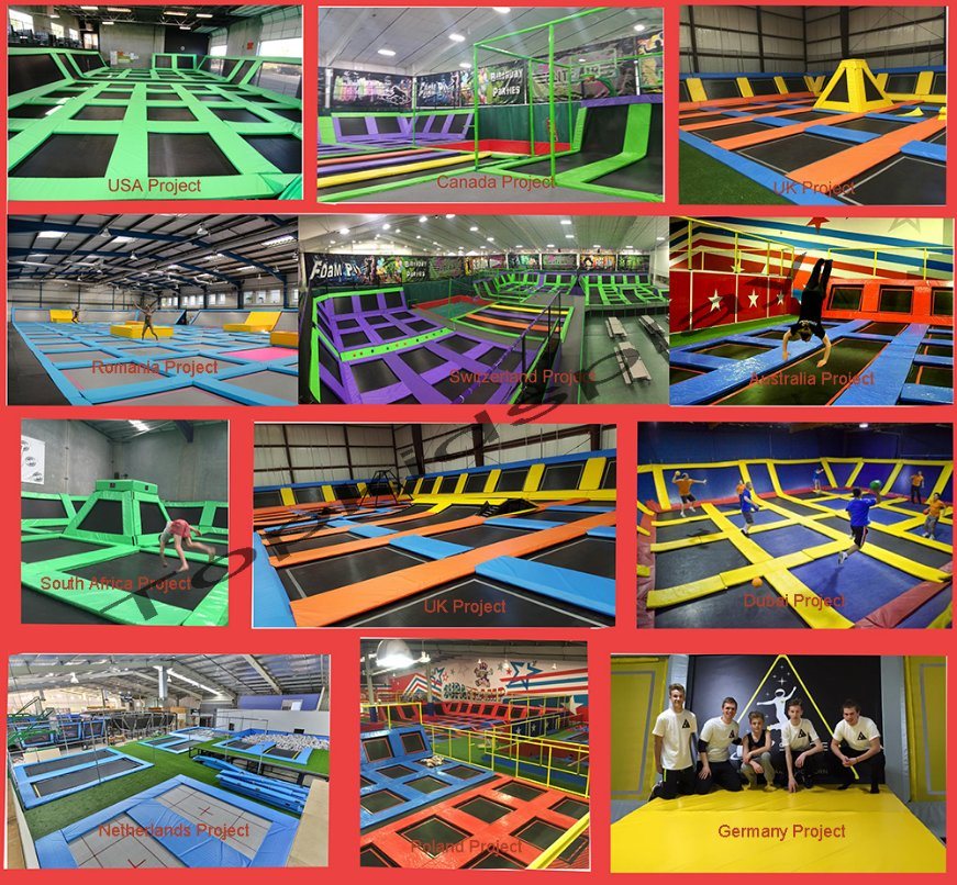 Safety Indoor Jump Zone Trampoline Park /Customized Trampoline Park