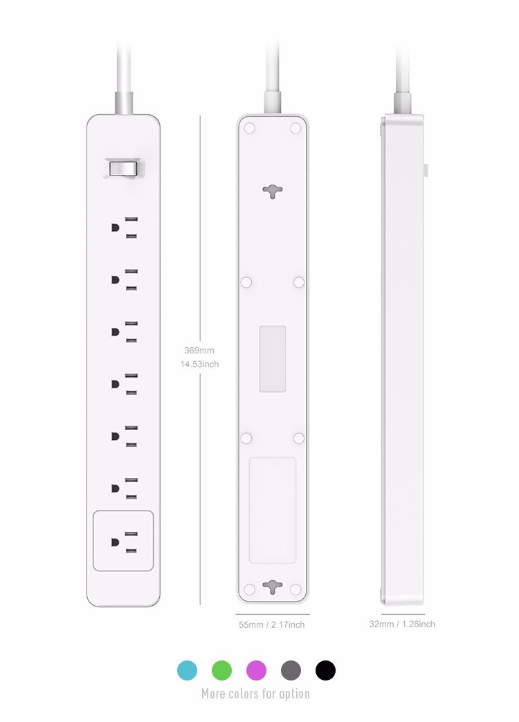 Energy-Saving American Standard Extension Plug 110V Power Outlet Power Strip AC Cord Us Extension Socket