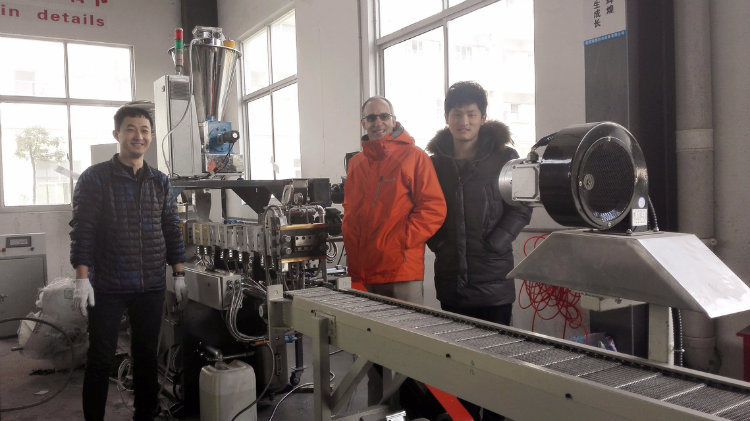 Twin Screw WPC Granules Extrusion Production Line