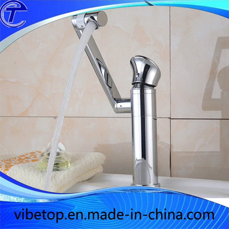 Factory Price Sale High-End Brass Sink Double Head Faucet