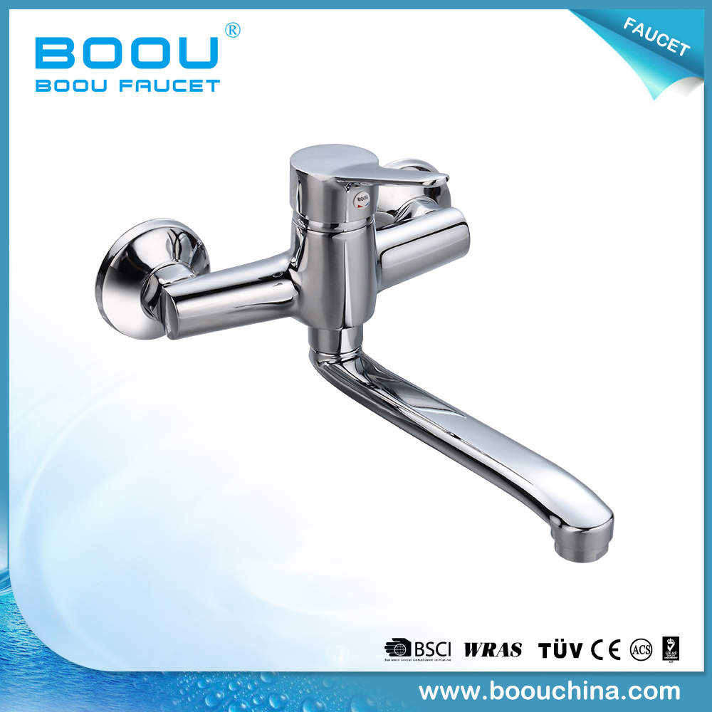 Boou Classic Style Kitchen Mixer Brass Materials Faucet Flex Pipe