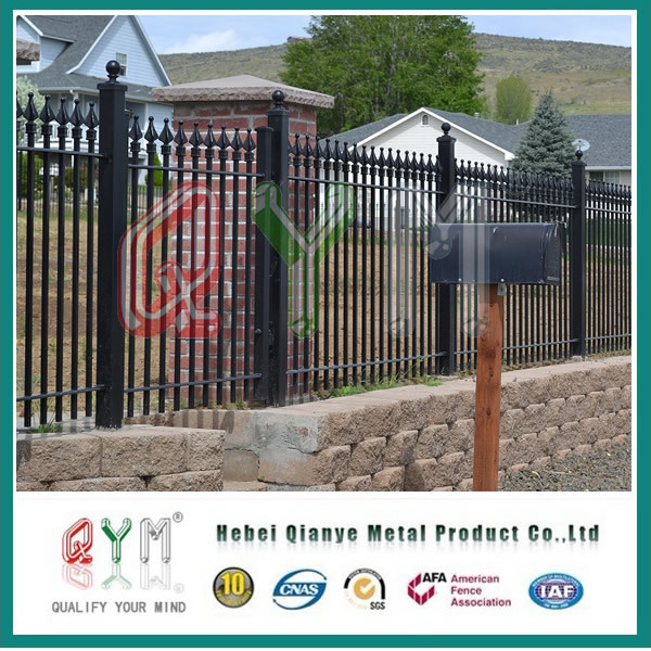 Black Steel Iron Fence for Sale/ Wrought Iron Fence Panels