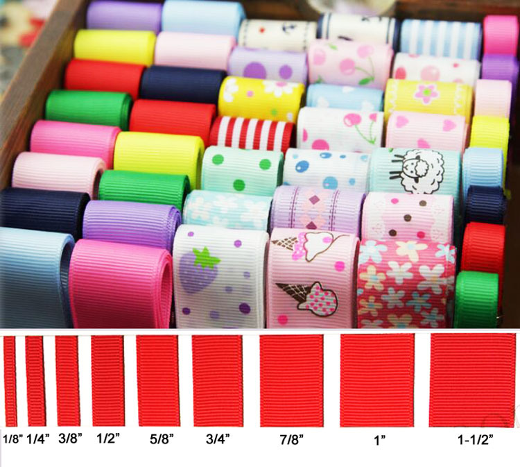 Factory Wholesale Custom Printed Grosgrain Ribbon