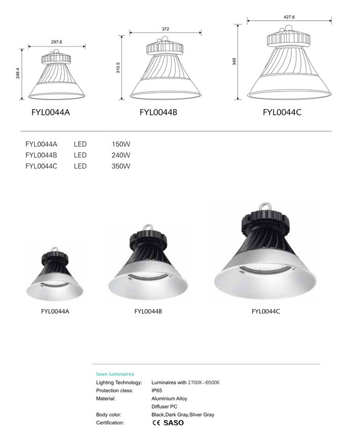 240W IP65 Outdoor Lighting LED Flood Light